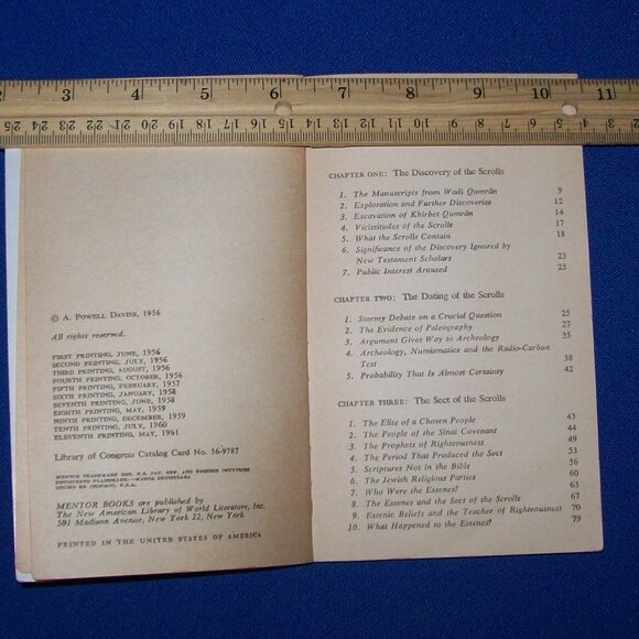 Vintage Paperback Book - The Meaning of the Dead Sea Scrolls- Davies - 1961 - Picture 3 of 4